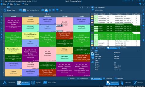 Scheduling tools for schools