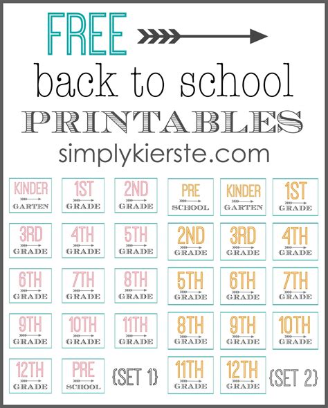 Scholastic Printables for Different Ages