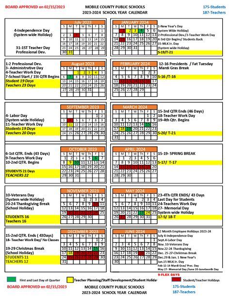 School Calendar Tips