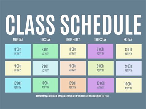 SCSD School Schedule