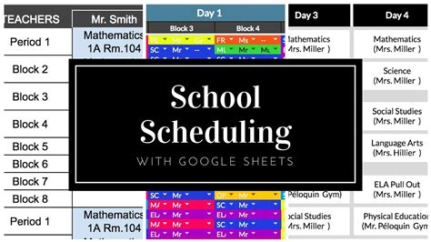 School Scheduling Example