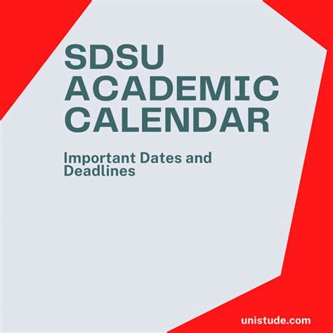 SDSU Spring Key Dates