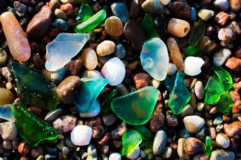 Sea glass collecting