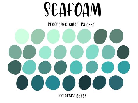 Seafoam color palette inspiration 1