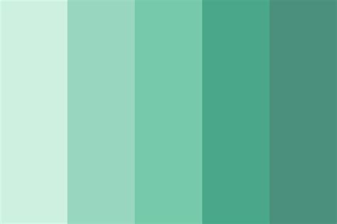 Seafoam green color palette