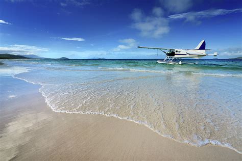 Seaplane on Beach