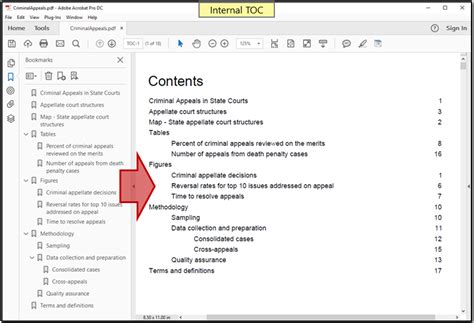 Sections in digital documents