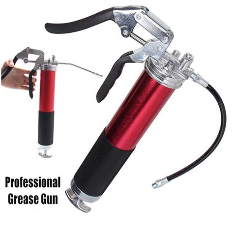 Semi Auto Grease Gun with Pressure Gauge