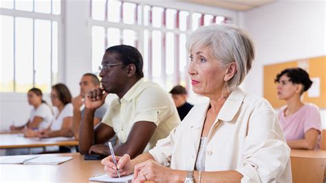 Senior participating in educational workshop