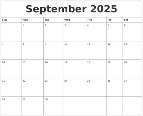 September 2025 Time Management