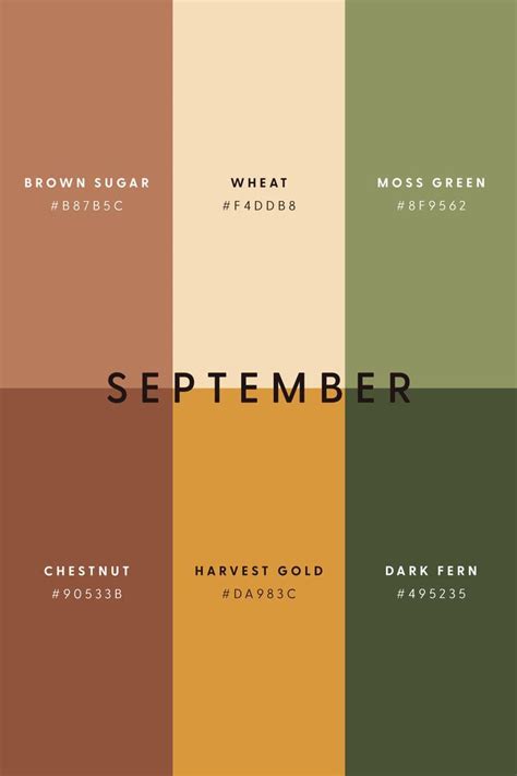 September Color Palette Inspiration