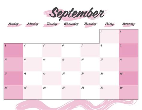 September Planner Calendars