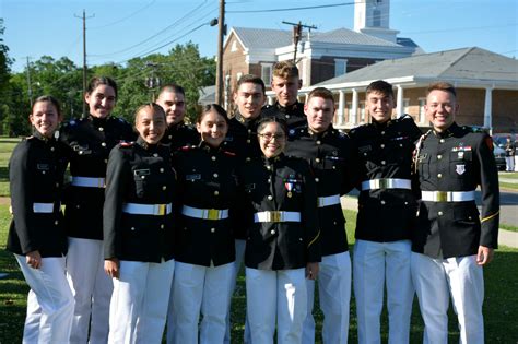 A photo of a cadet at a service academy