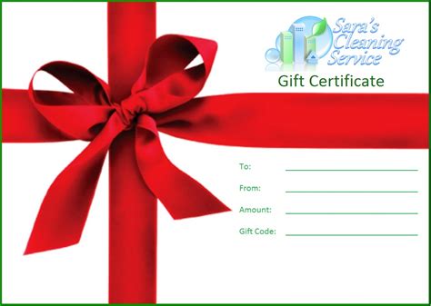 Service Gift Certificates