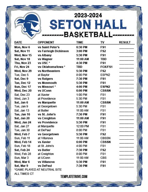 Seton Hall Calendar Mobile