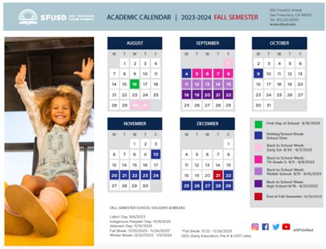 SFUSD Academic Calendar