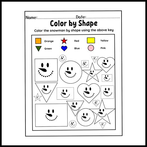 Shape and Color Recognition Exercises