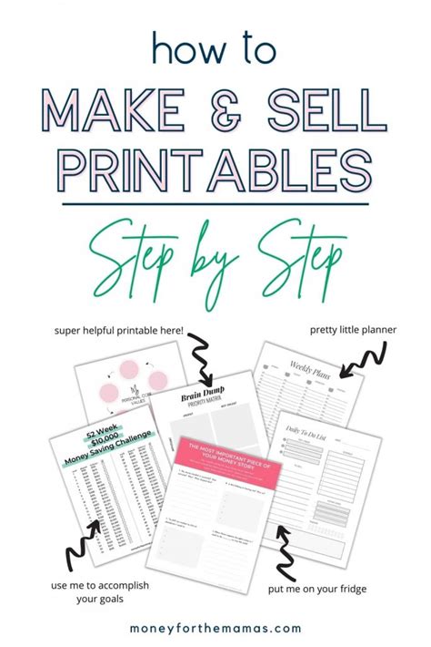 Sharing and Selling Printables