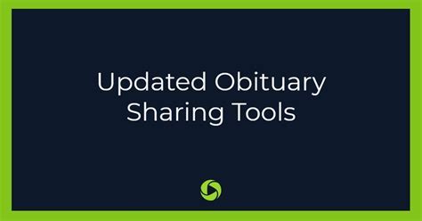 Description of Sharing Obituaries