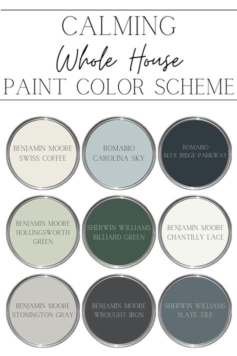 Sherwin Williams Whole House Color Palette Ideas Gallery 10