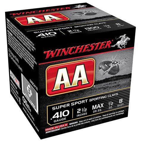 Shooting sports with 410 ammunition