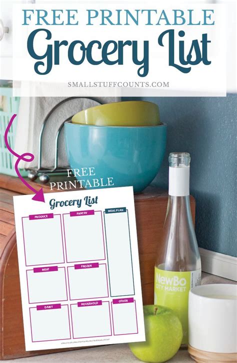 Tips for organizing your shopping list