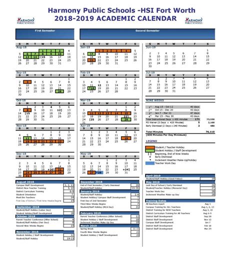 SHSU Academic Calendar