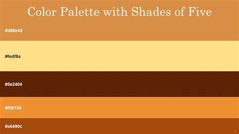 Sienna Brown Palette