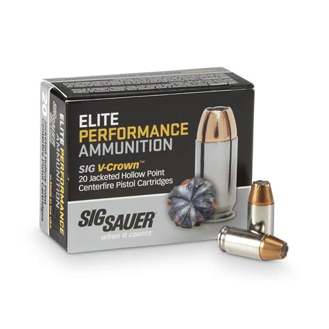 Sig Sauer 9mm Ammo Options