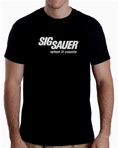 Sig Sauer T-Shirt with Denim Jacket