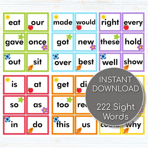 Sight Word Flashcards