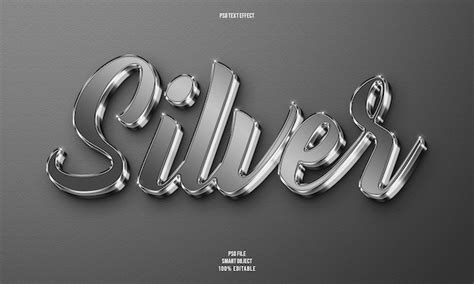 silver typography