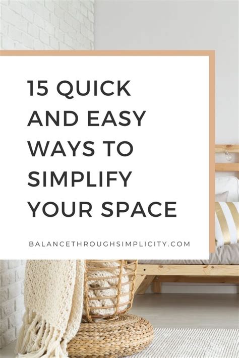 Declutter your space