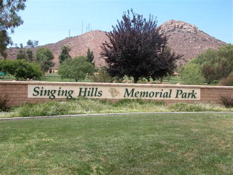 Singing Hills memorials