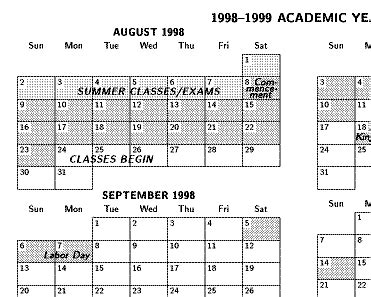 SIUE Calendar Interface