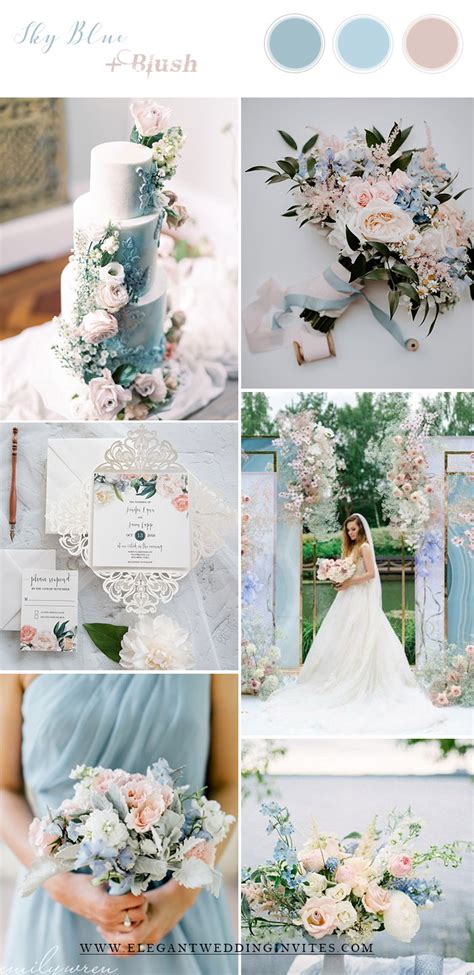 Sky Blue and Blush Color Combination