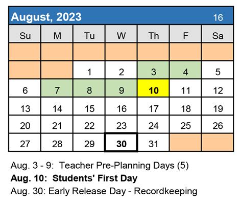 SLPS School Calendar Gallery 9