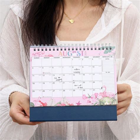 Small Desk Calendar with Accessories