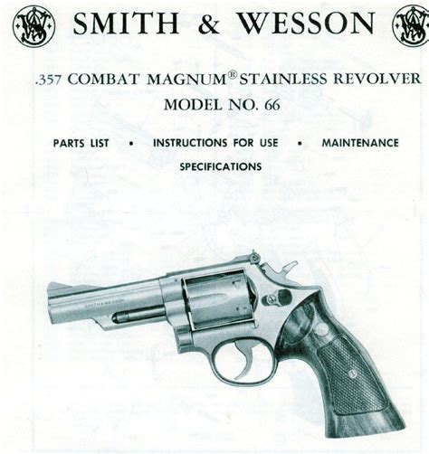 Smith & Wesson Model 66 Maintenance