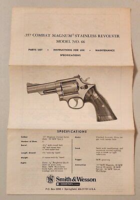 Smith & Wesson Model 66 Specifications