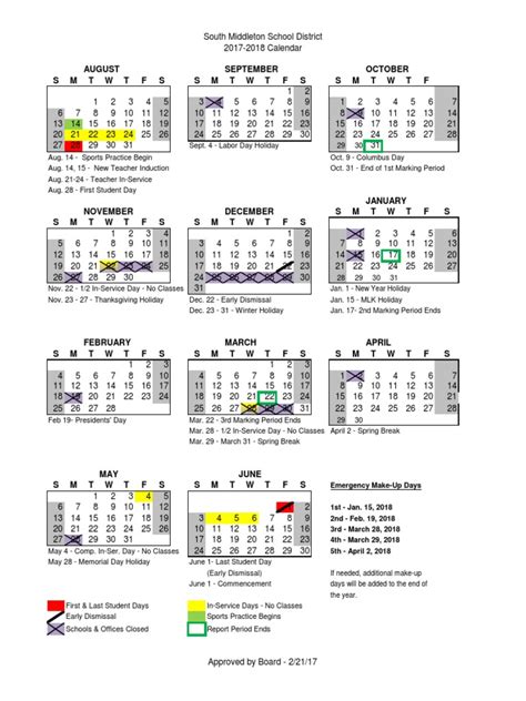 Smsd Calendar FAQs