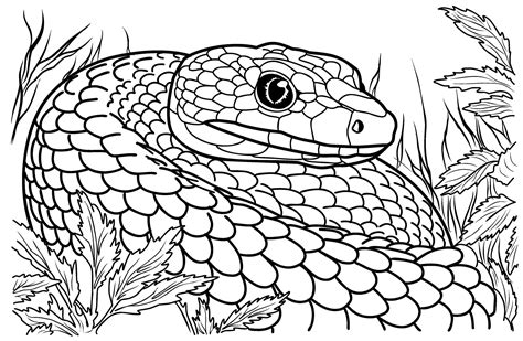 Snakes coloring pages