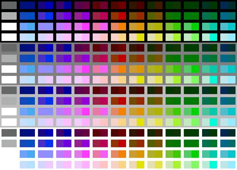 SNES Color Palette Swatches