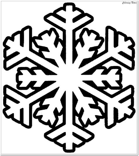 Snowflake Christmas Coloring Pages