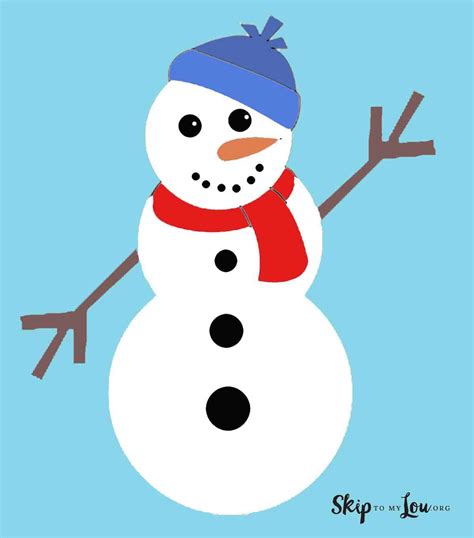 Snowman printables in educational settings