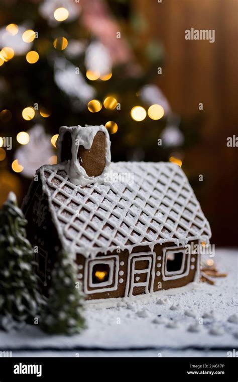 Snowy Gingerbread Houses