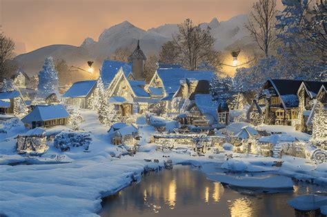 Snowy Village