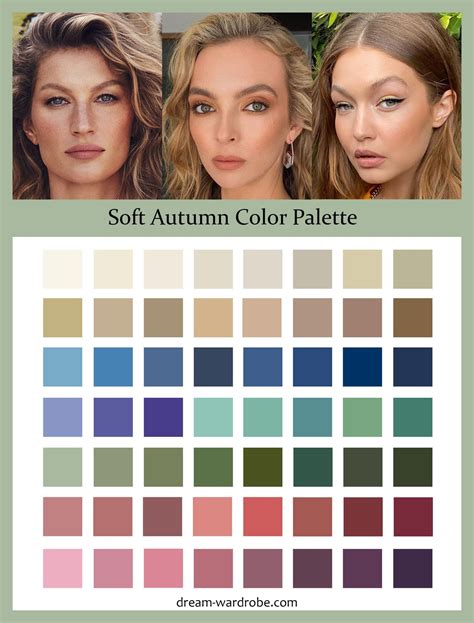 Soft Autumn color palette