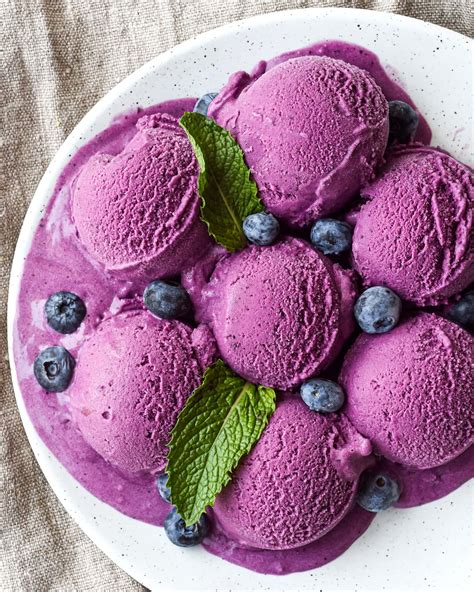 Soft berry colored ice cream scoops