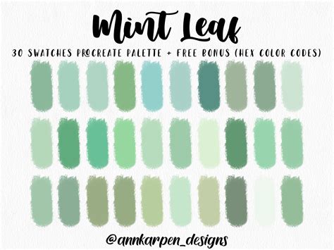 Soft mint color palette inspiration